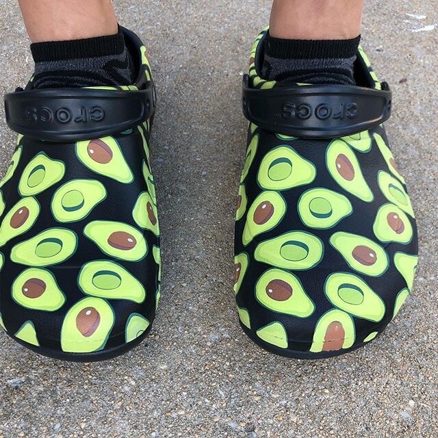 crocs avocado